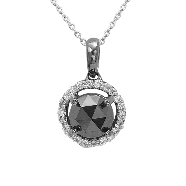 Schwarz-Weiß Diamant Kette