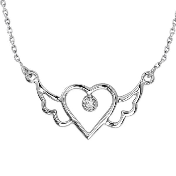 Diamant Kette Flügel der Liebe