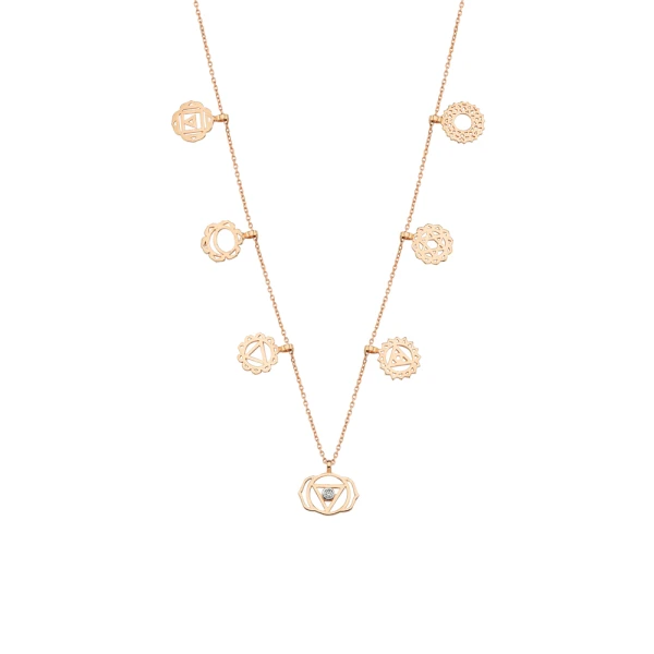 7 Chakra Kollektion Goldkette