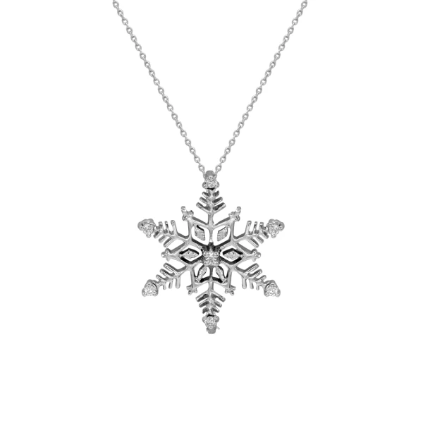 Diamant Schneeflocke Kette