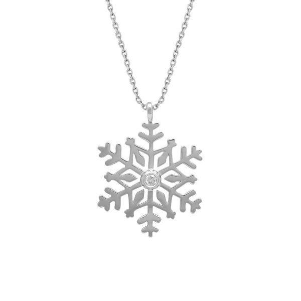 Diamant Schneeflocke Kette
