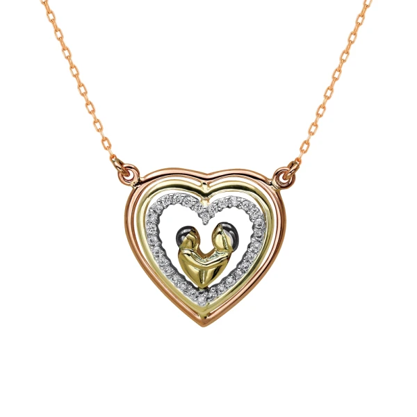 Diamant Mutter-und-Baby Kette