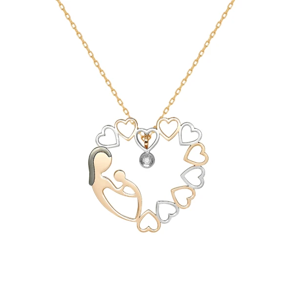 Diamantkette Mein Herz ist bei meiner Mutter