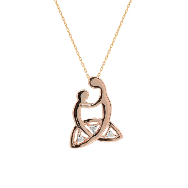 Keltisches Symbol – Diamant Bedingungslose Liebe (Mother’s Knot) Kette