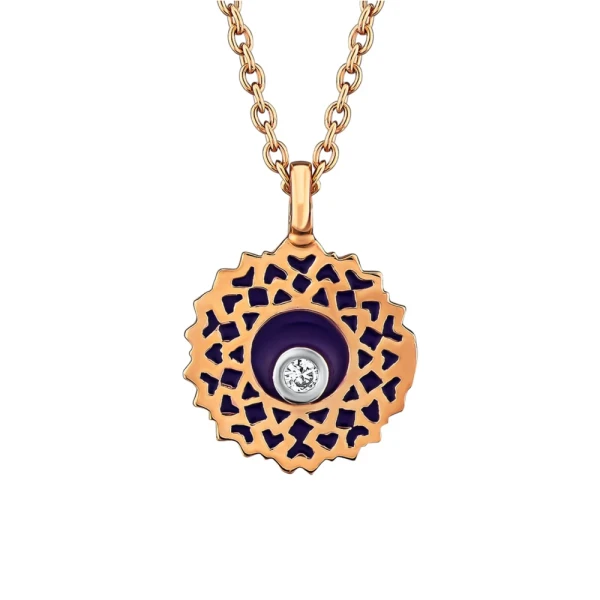 Diamant Taç Çakrası (Sahashrara) Symbol Halskette