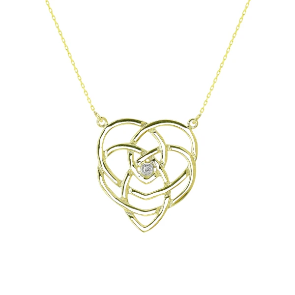 Keltische Symbole – Diamant Mutterschaftssymbol Kette