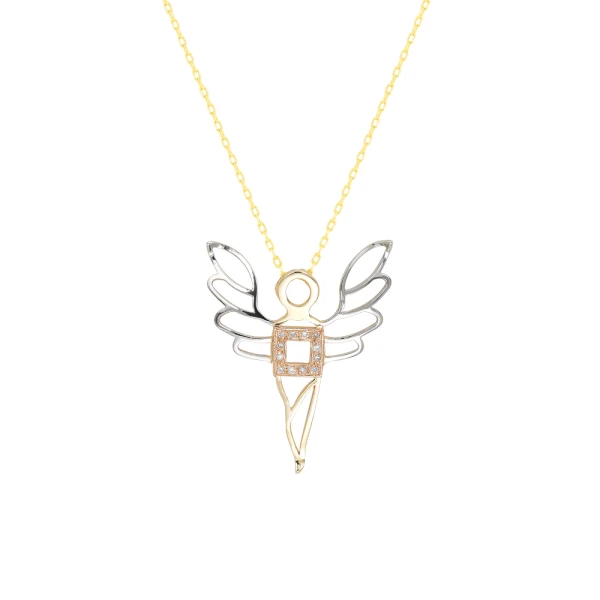 Diamant Wohlstandsengel Ariel Kette