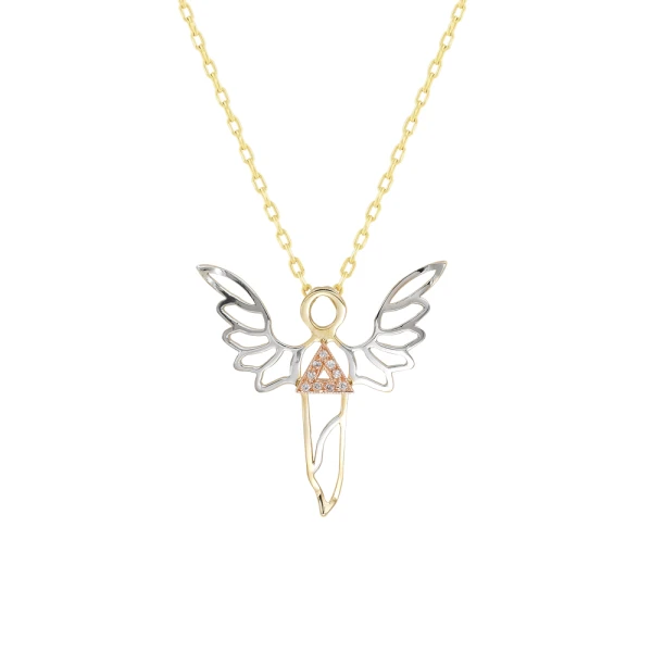 Diamant Kraftengel (Sandalphon) Kette