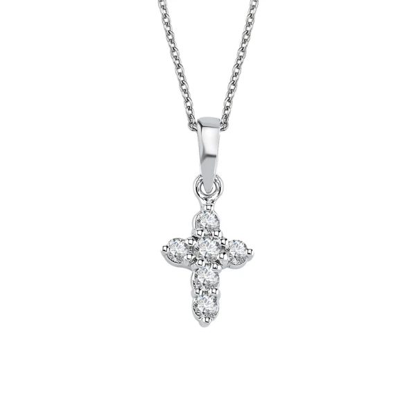 Diamant Kreuz Halskette
