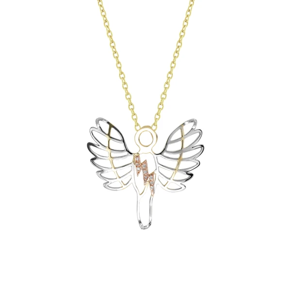 Diamant Glücksengel Barachiel Kette