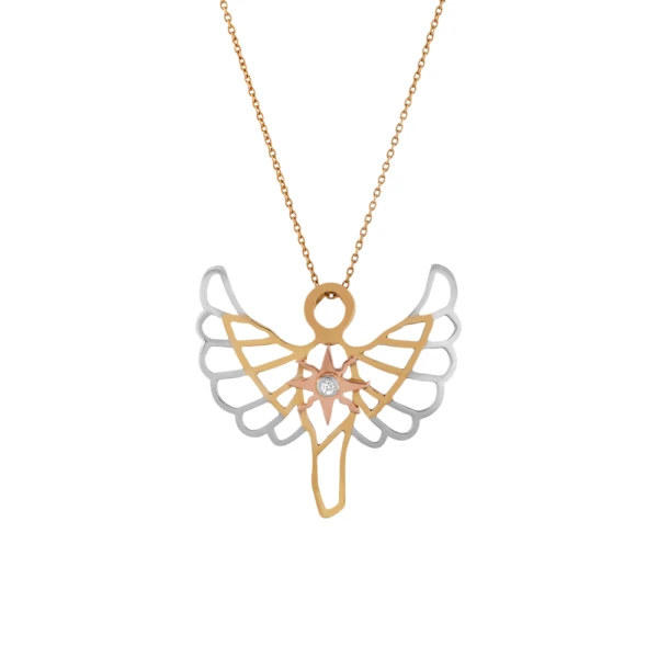 Diamant Sonnenengel Och Kette