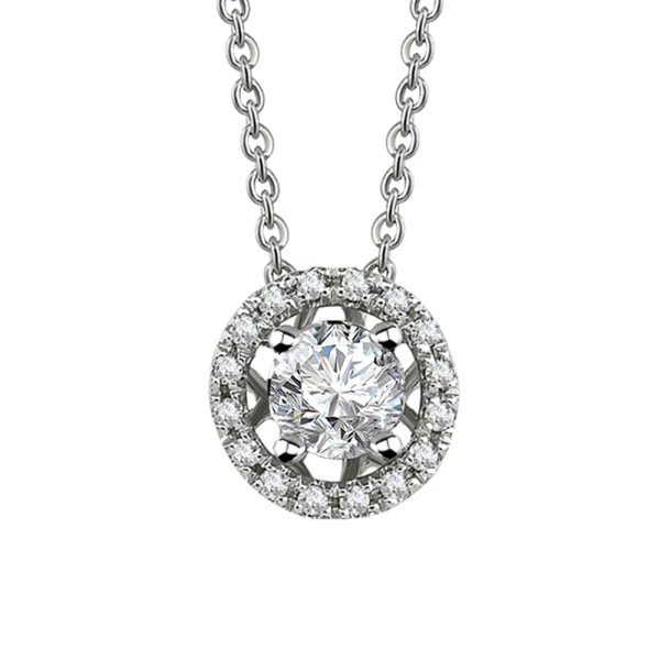Fantasie-Solitär-Diamantkette