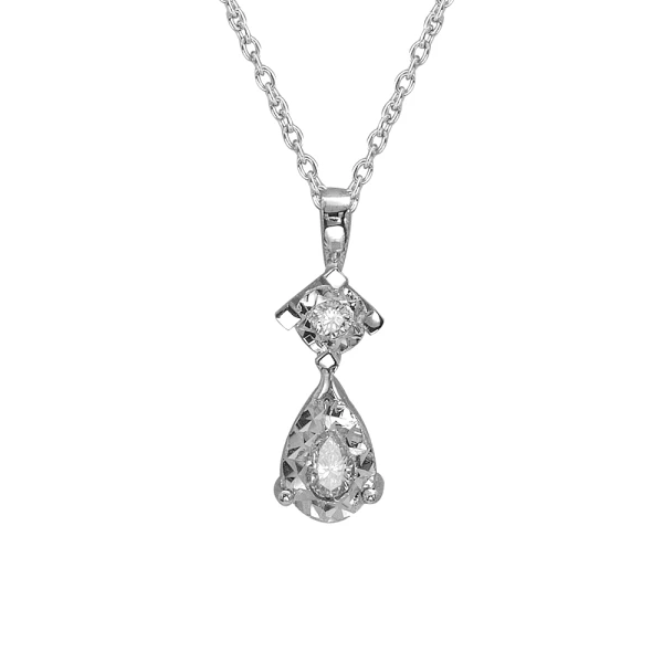 Diamant Tropfen Miracle Kette