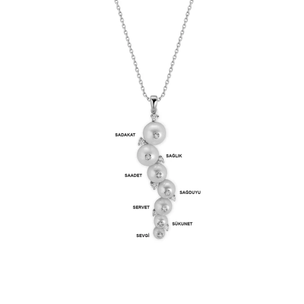 Diamant Perlenkette Gold