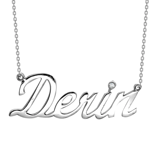 Diamant Namens Halskette
