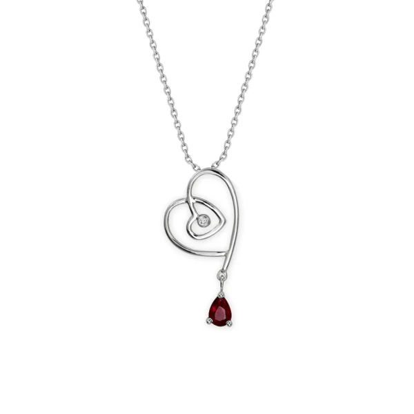 Diamant Rubin Kette