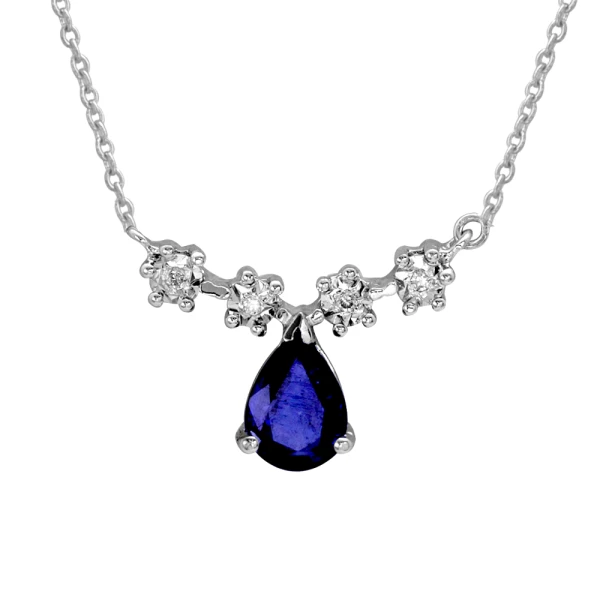 Diamant Miracle Saphir Kette