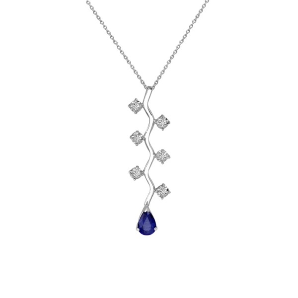 Diamant Saphir Miracle Kette