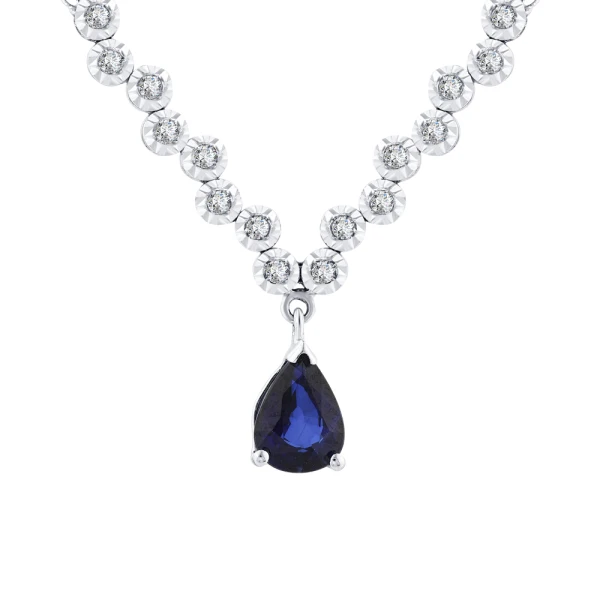 Saphir-Diamant Miracle-Kette (0,65 Karat optische Wirkung)