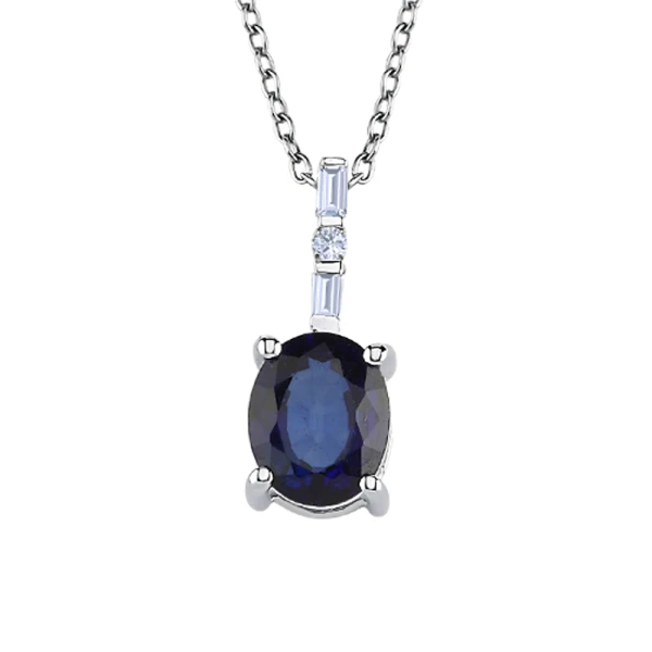 Diamant Saphir Halskette Pesaro Diamant Saphir Halskette Pesaro