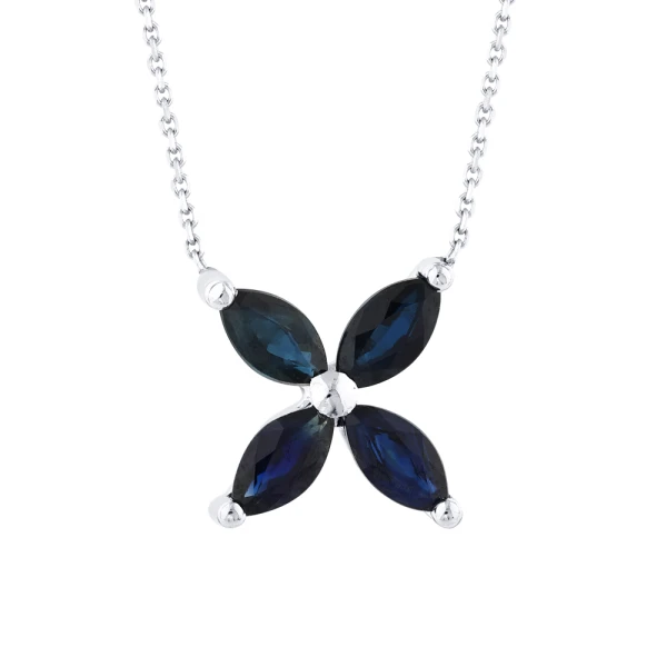 Marquise Glücks-Saphir-Kette