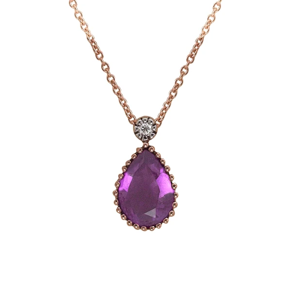 Diamant Amethyst Kette