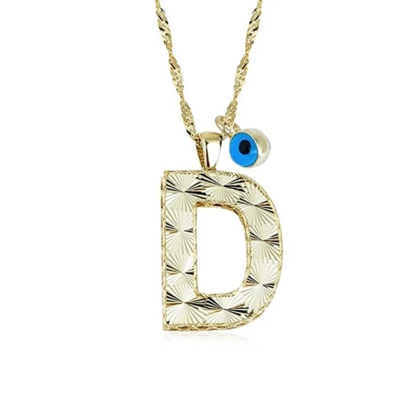 Gold D Buchstabe Halskette