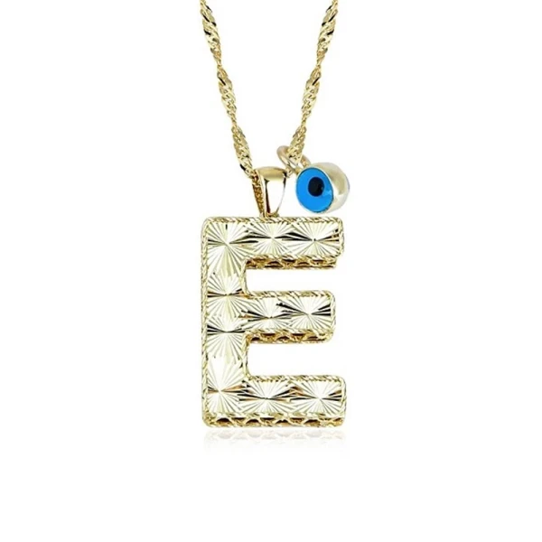 Goldkette mit Buchstabe E