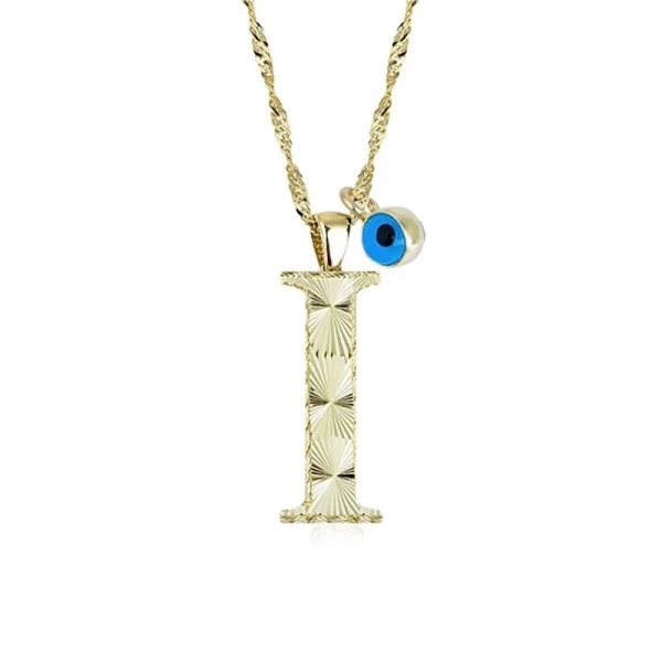 Goldkette mit Buchstabe I