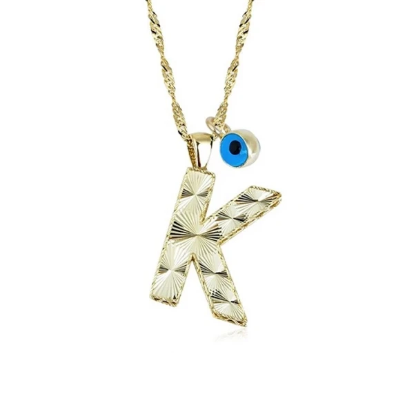 Goldkette mit Buchstabe K