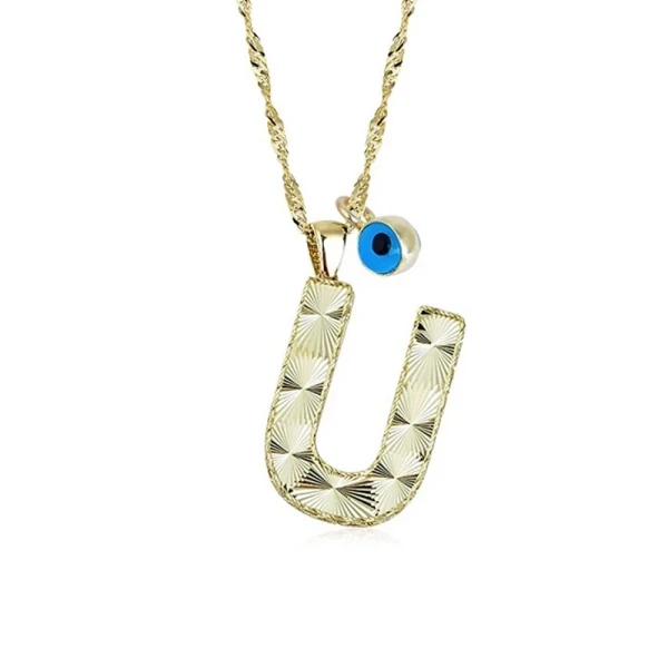 Goldkette mit Buchstabe U