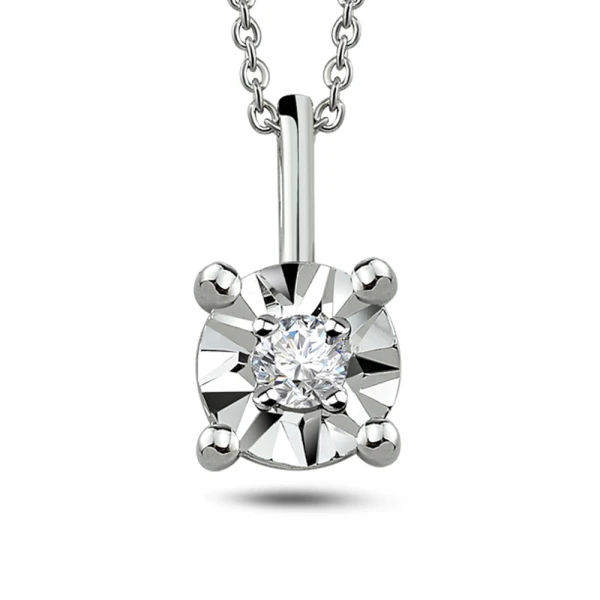 Diamant Solitärring Miracle Halskette (0,25 Ct. Ansicht) Diamant Solitärring Miracle Halskette (0,25 Ct. Ansicht)