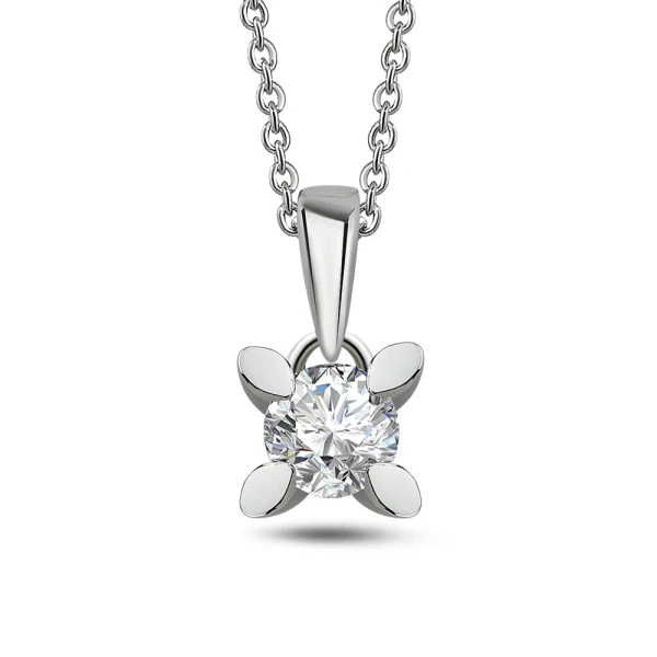 0,30 Karat Diamant Solitär Halskette