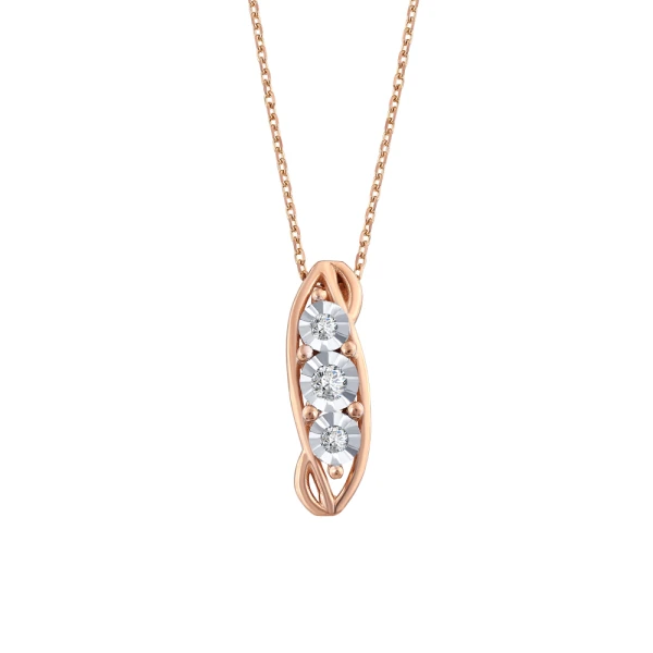 0,50 Karat Spiral-Diamantkette (optische Wirkung)