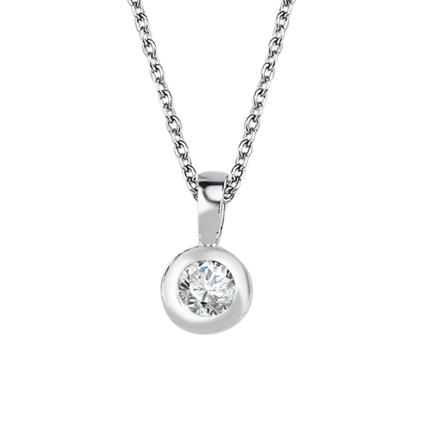 Diamant Solitärring Halskette