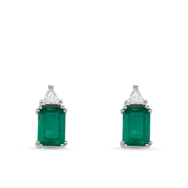 Diamant Smaragd Ohrringe
