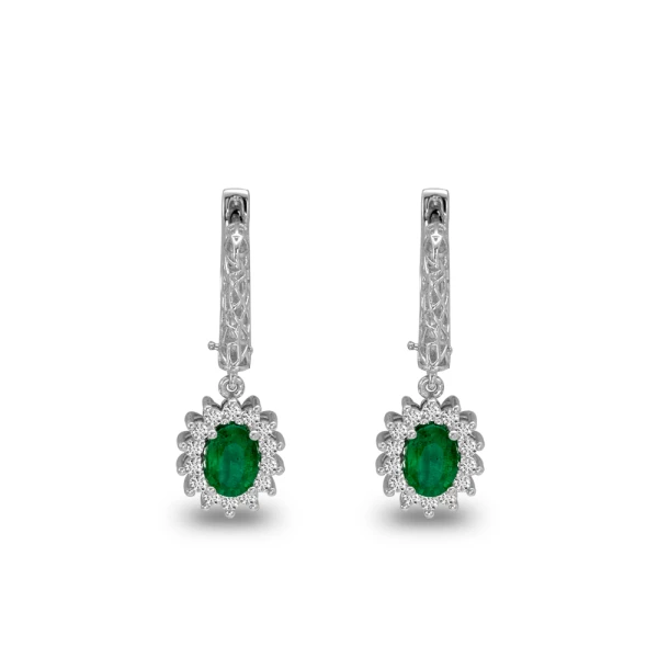 Diamant Smaragd Ohrring Zeist