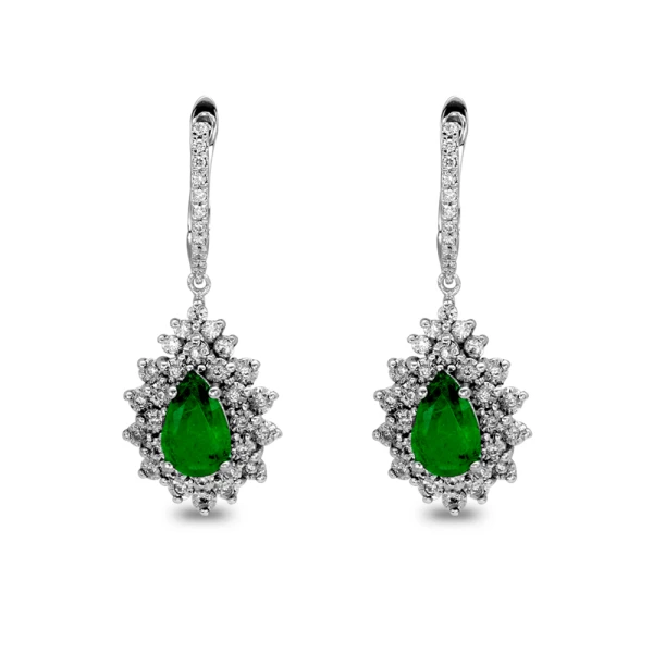 Diamant Smaragd Miracle Ohrring