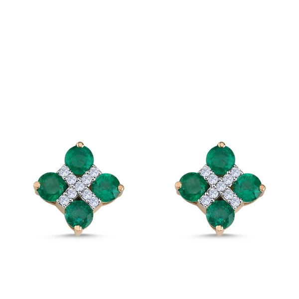 Smaragd Diamant Ohrringe