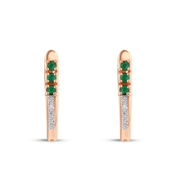 Diamant Smaragd Ohrringe