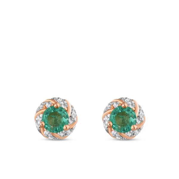 Diamant Smaragd Ohrringe