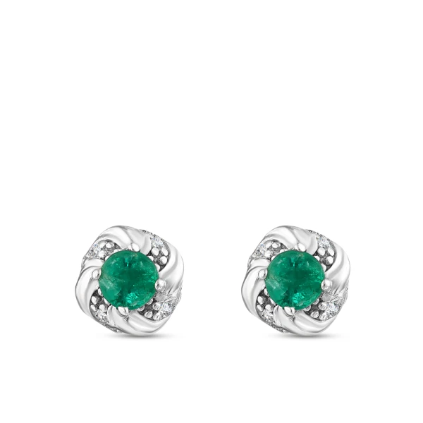 Smaragd Diamant Ohrringe
