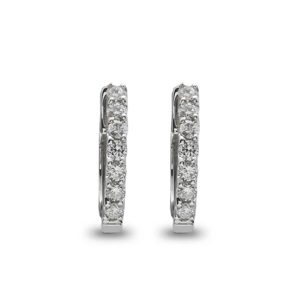 0,10 Karat Diamant-Creolen