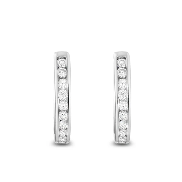 Diamant Kreolen Ohrringe Modena