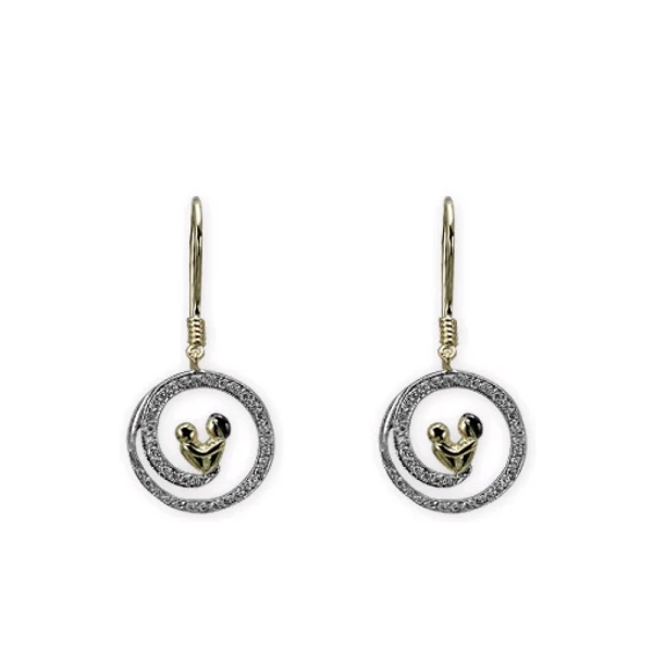 Diamant Mutter-Kind Ohrringe Pavia