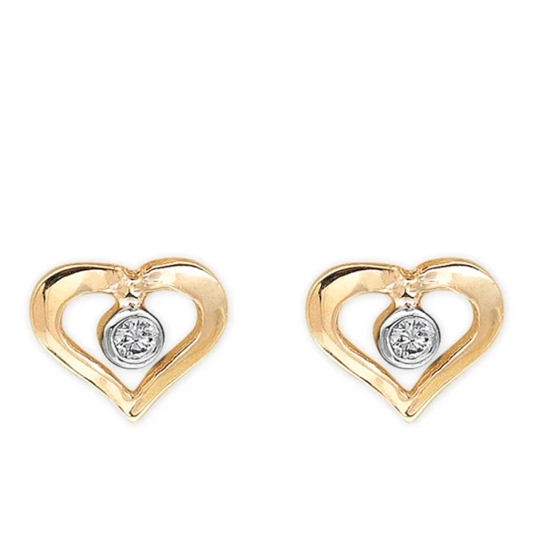 Diamant Herz Ohrring