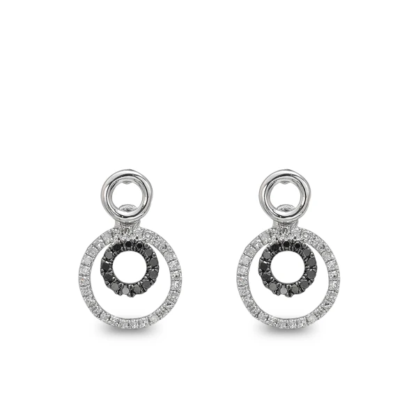 Schwarze Diamant Creolen