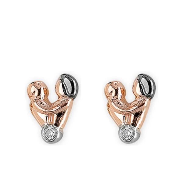 Diamant Mutter-Kind Ohrring
