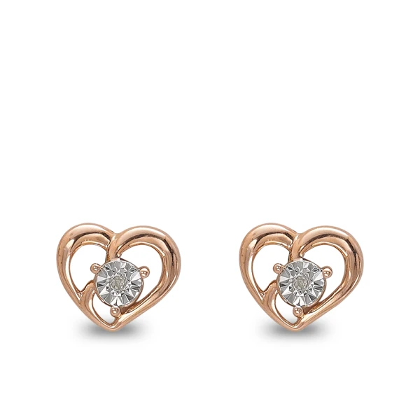 Diamant Herz Ohrring