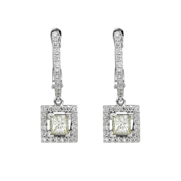 Diamant Fantasie Prinzess-Ohrringe